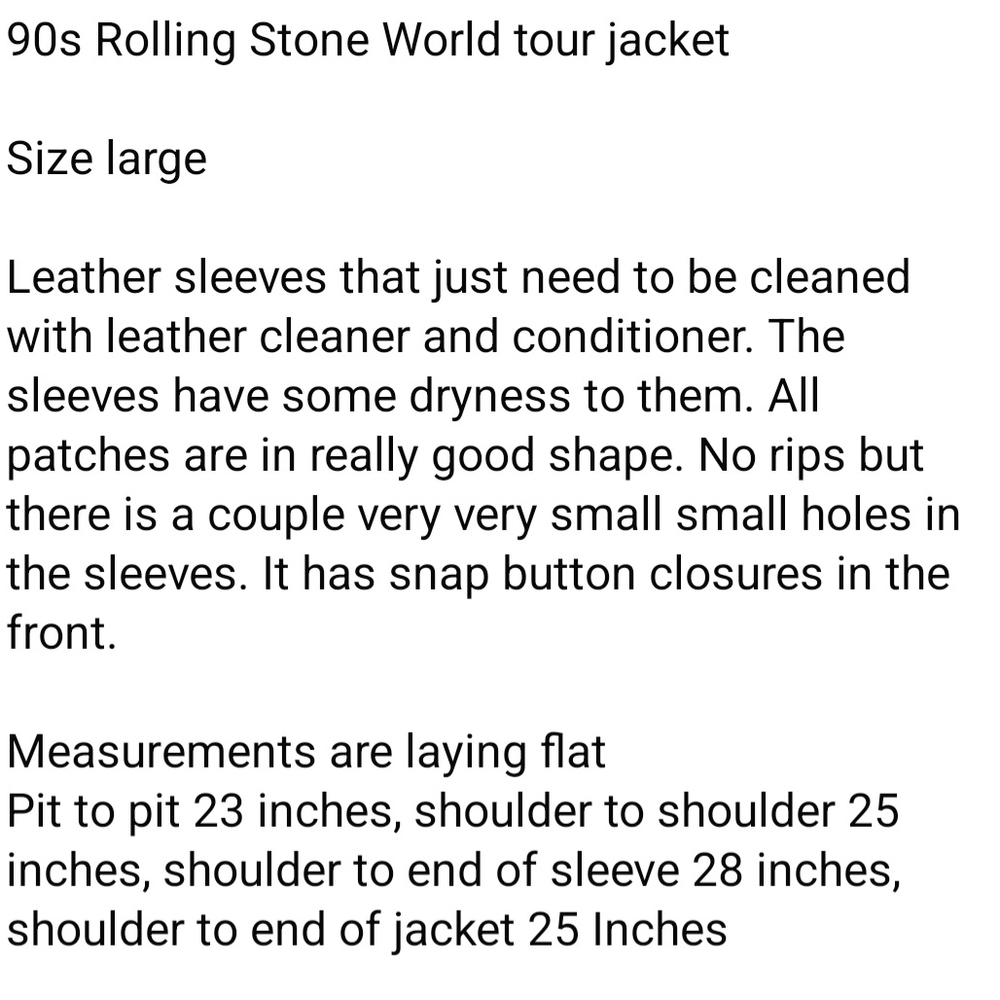 90s Rolling Stones Navy and White Jacket - Picture 12 of 12